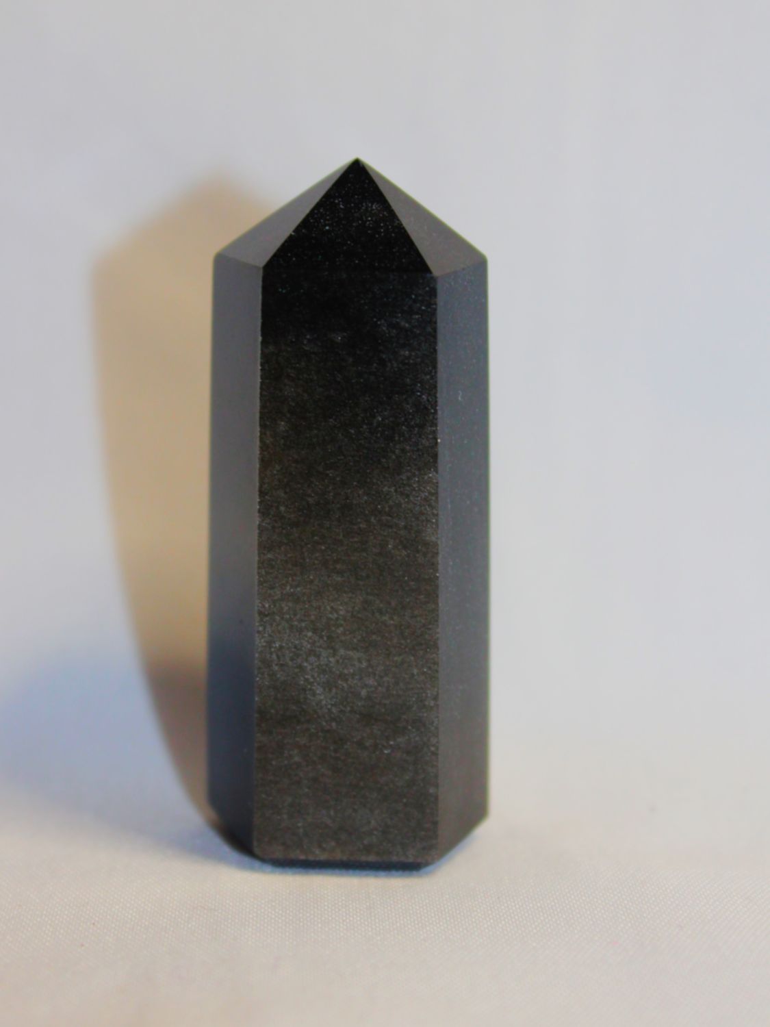 PUNTA OBSIDIANA PLATEADA 6cm