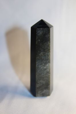 PUNTA OBSIDIANA PLATEADA 6cm