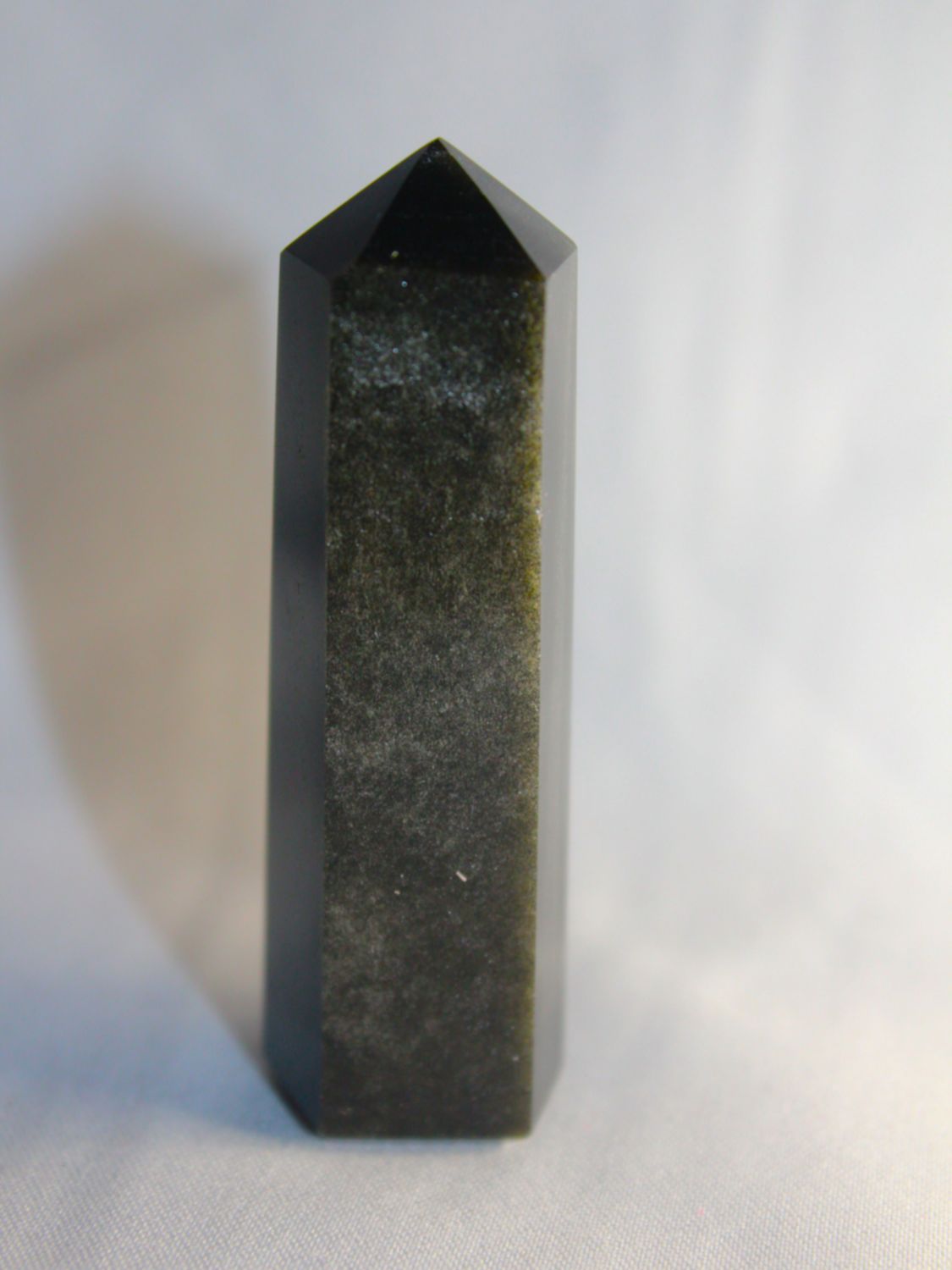 PUNTA OBSIDIANA PLATEADA 6cm