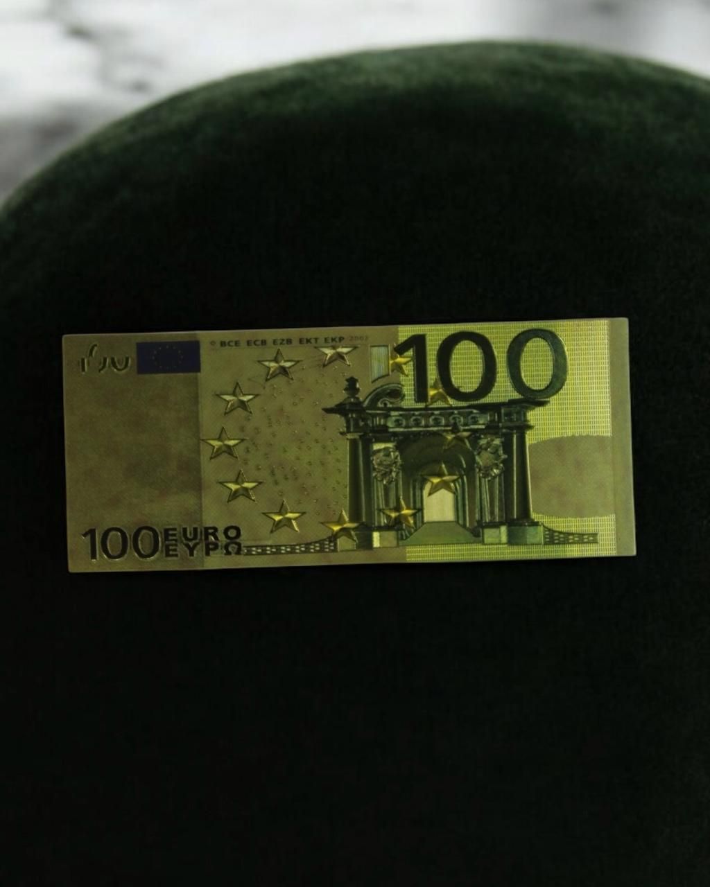 BILLETE DORADO 100 EUROS