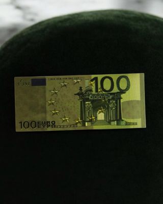 BILLETE DORADO 100 EUROS