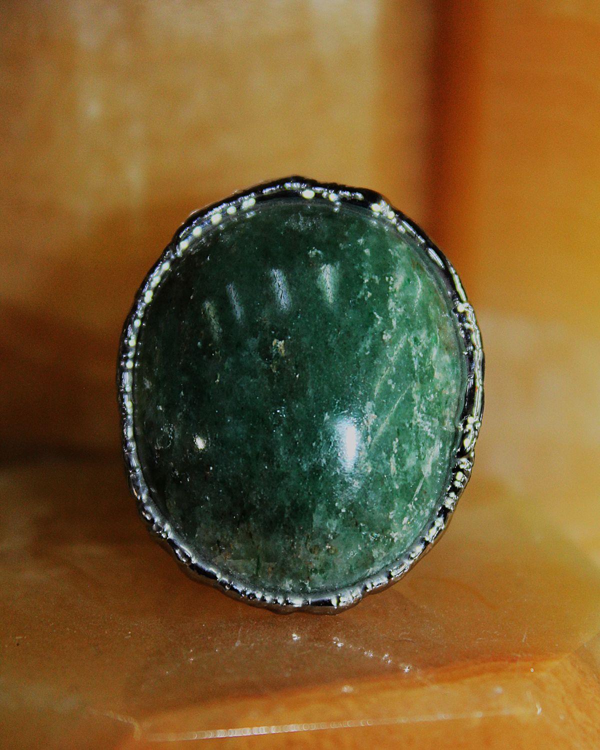 ANILLO AVENTURINA VERDE