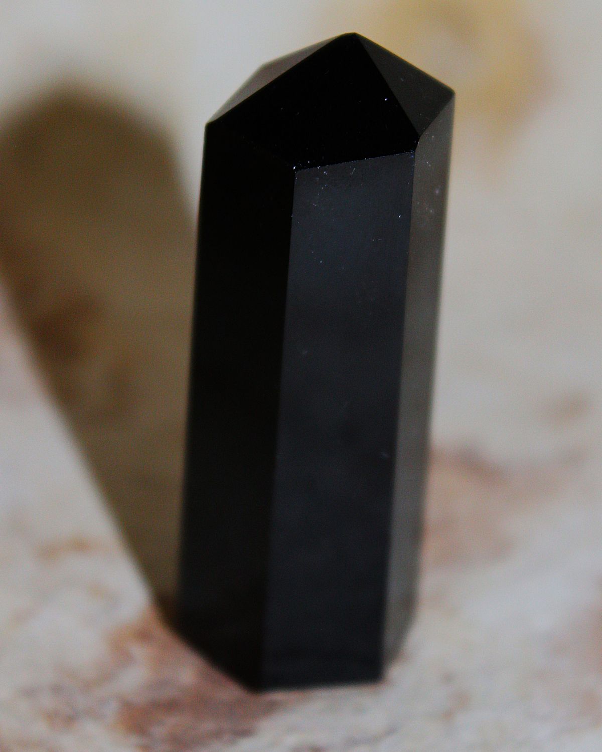 PUNTA OBSIDIANA DORADA 6.5cm