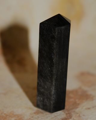 PUNTA OBSIDIANA PLATEADA 6cm
