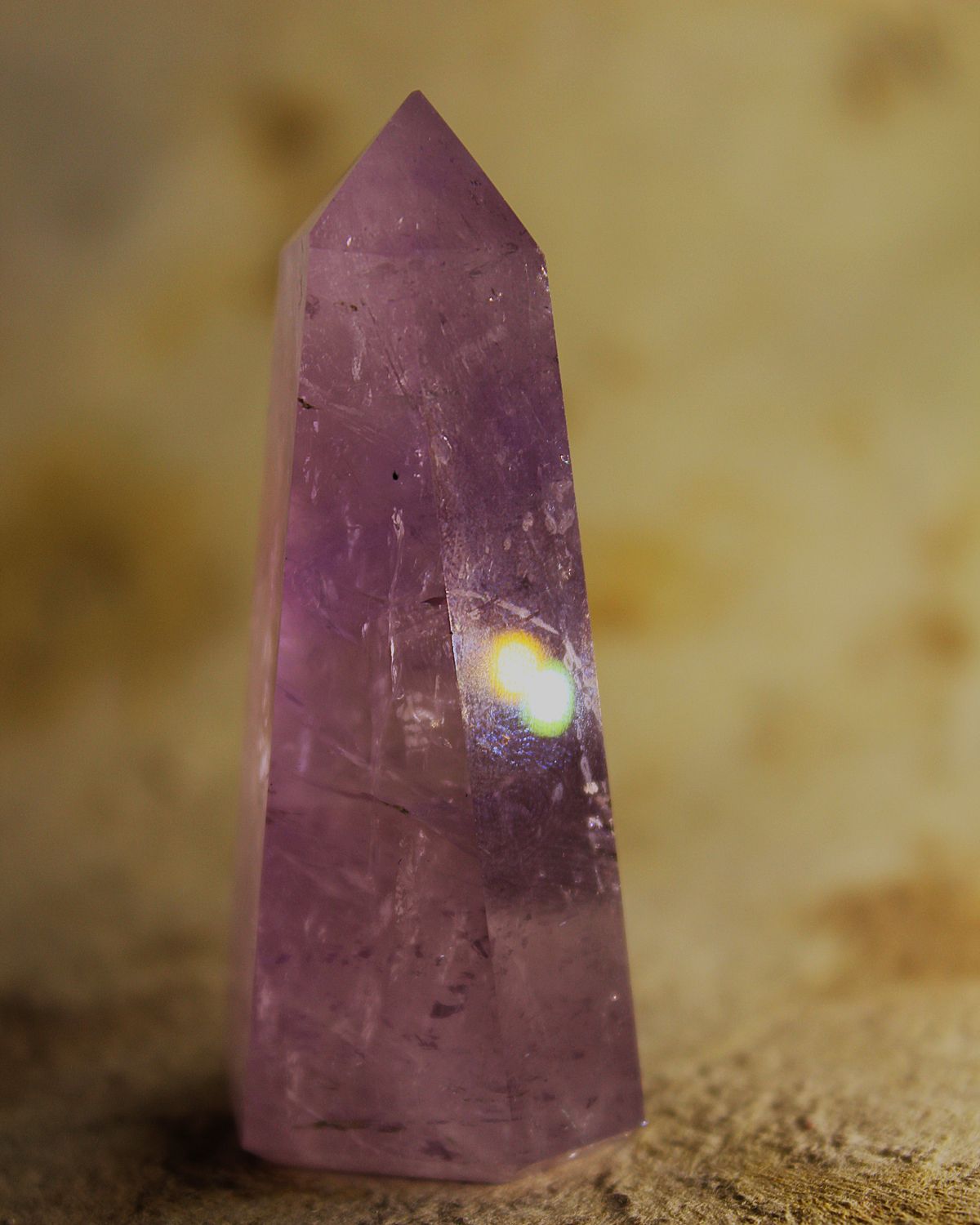 PUNTA CUARZO AMATISTA 6cm