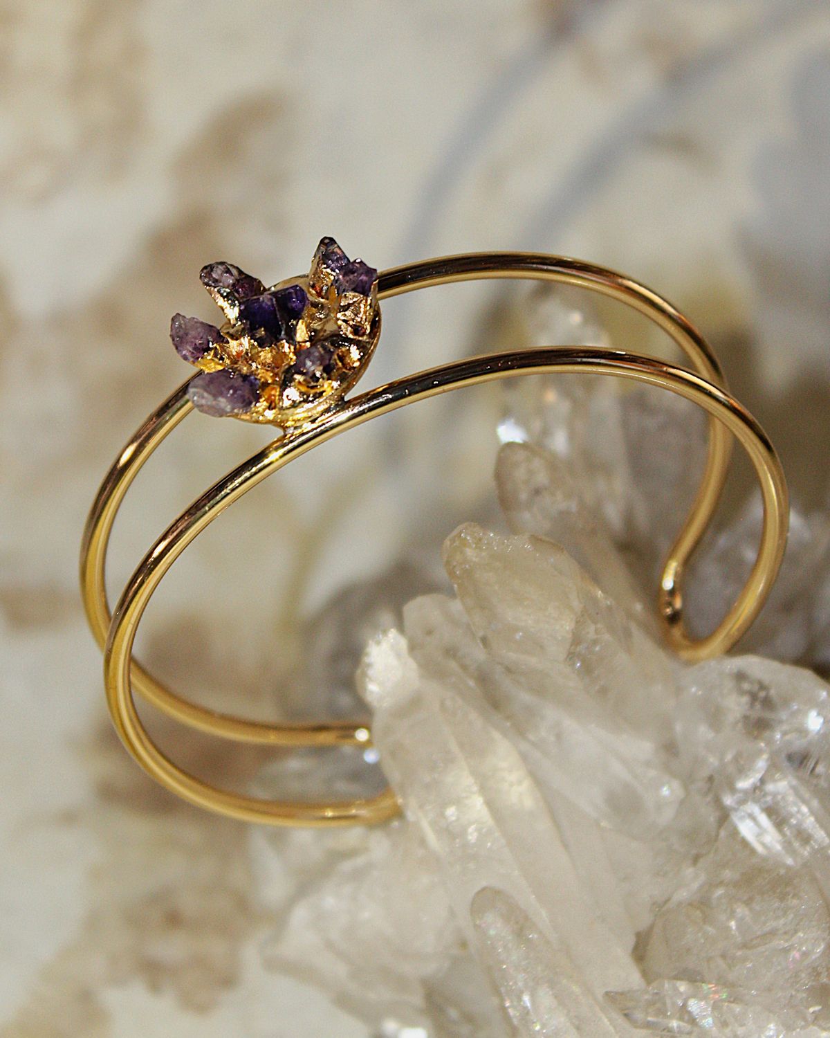 PULSERA DE ACERO AMATISTA