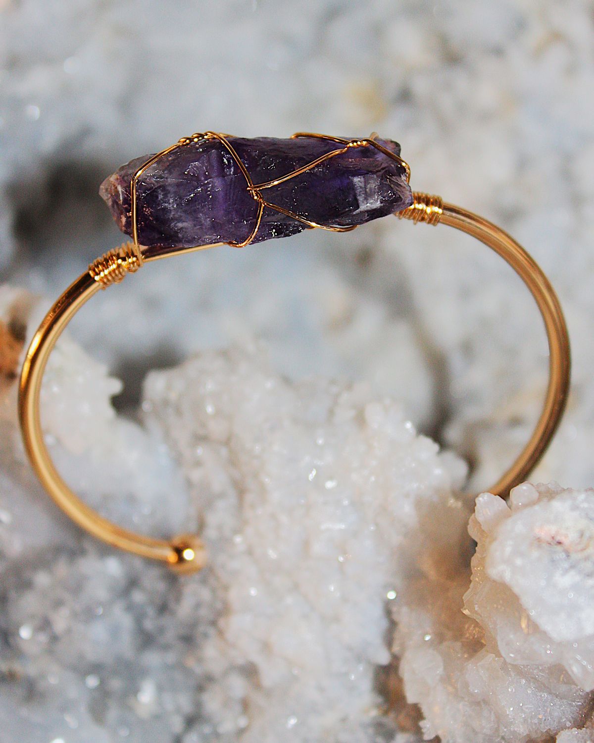 PULSERA DE ACERO AMATISTA