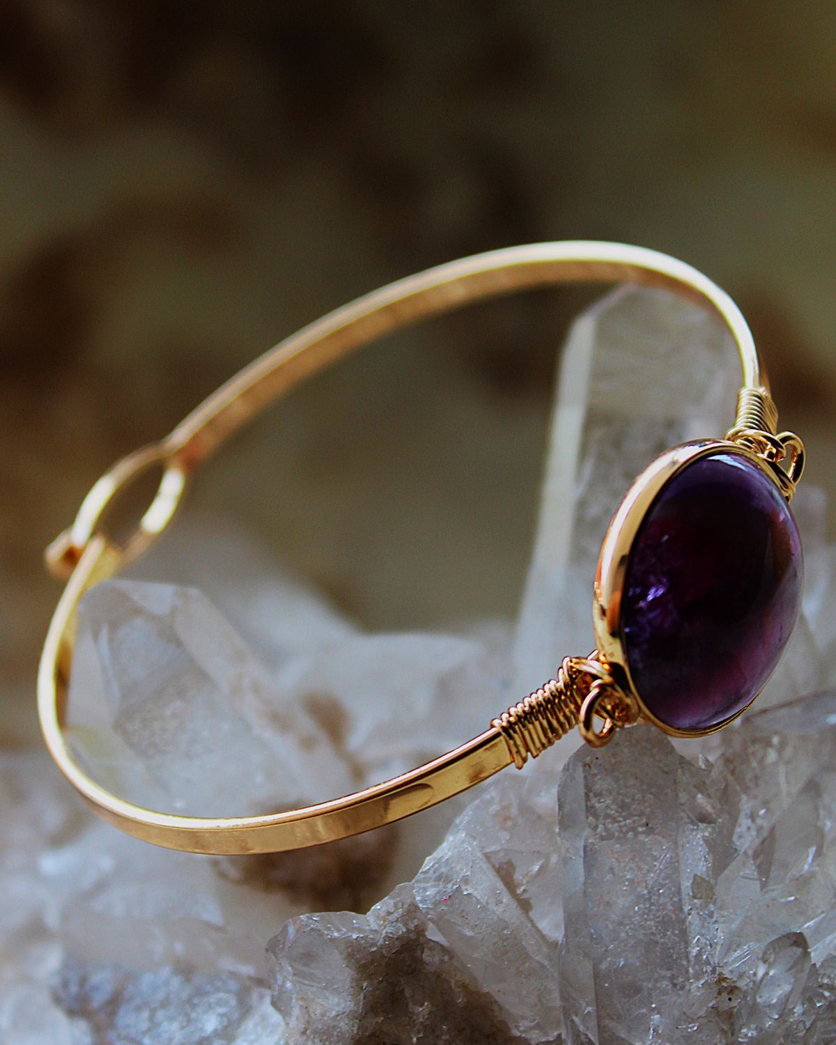 PULSERA DE ACERO AMATISTA