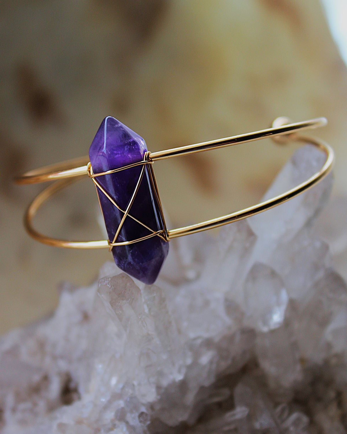 PULSERA DE ACERO AMATISTA