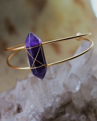 PULSERA DE ACERO AMATISTA