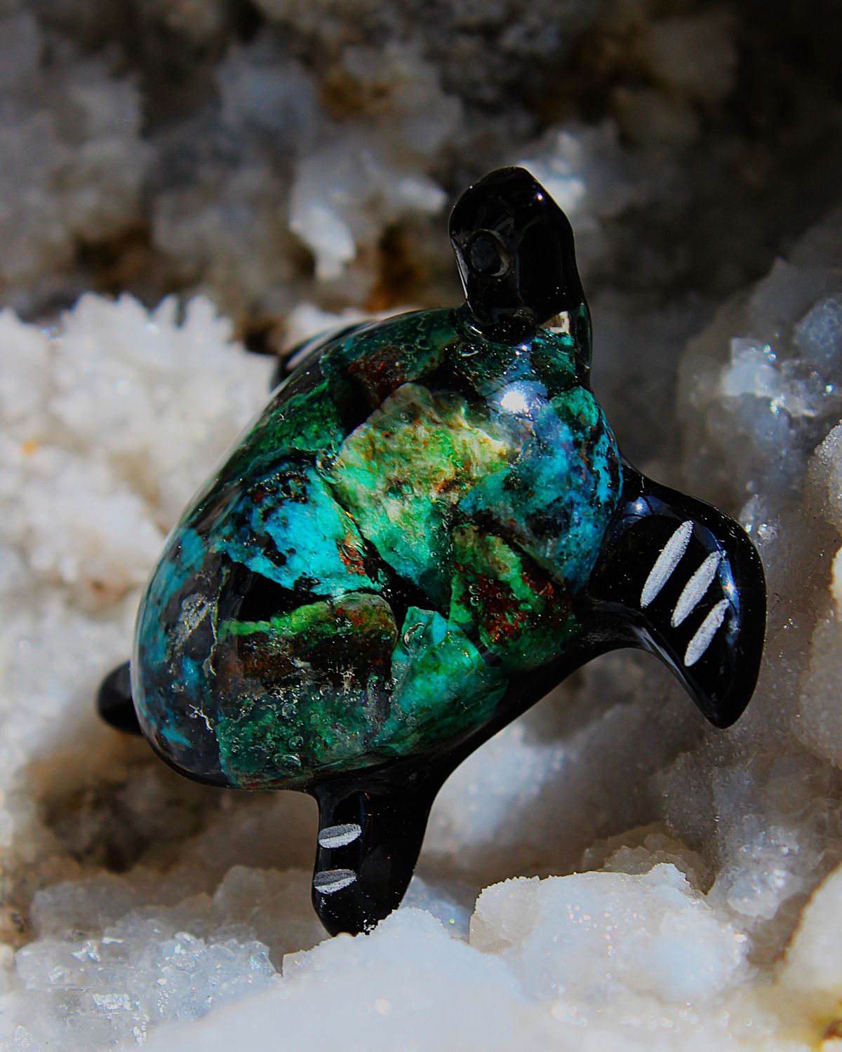 TORTUGA CON CRISOCOLA