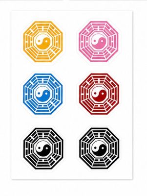 SIMBOLO BAGUA ADHERIBLE