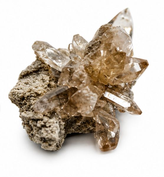 ESPECIMEN PUNTA CUARZO TOPACIO