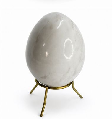 HUEVO DE MARMOL BLANCO
