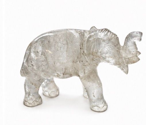 ELEFANTE DE CUARZO BLANCO