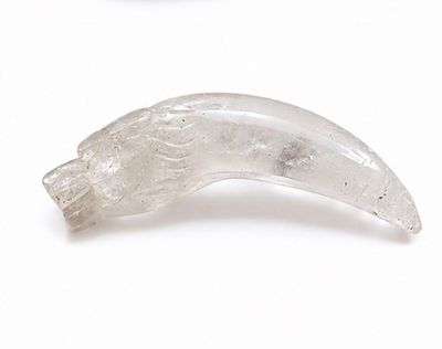 GARRA CABEZA LOBO CUARZO BLANCO