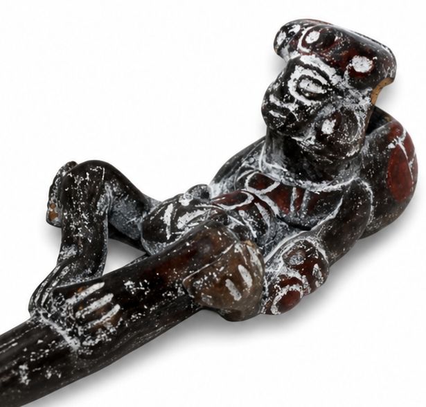 PIPA DE BARRO REPLICA PREHISPANICA