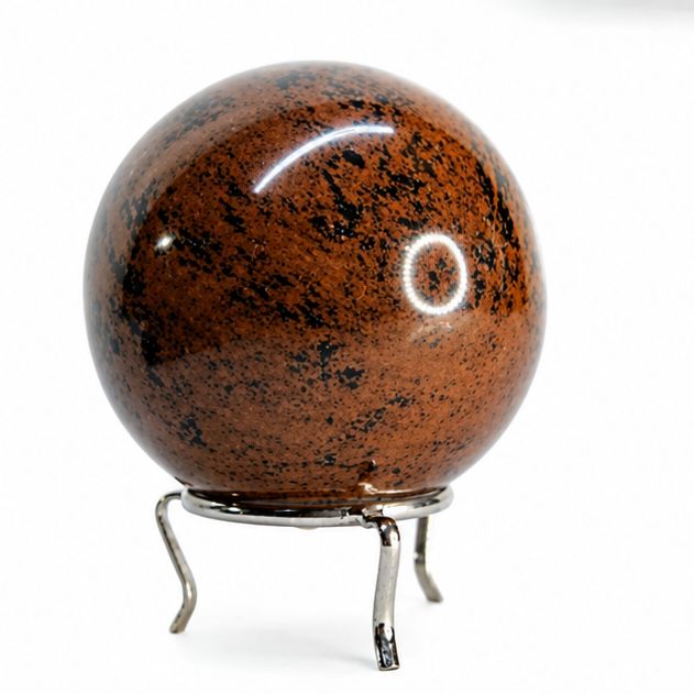 ESFERA OBSIDIANA MARRON 6cm
