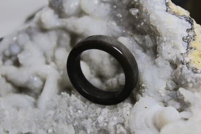 ANILLO DE OBSIDIANA PLATEADA #10