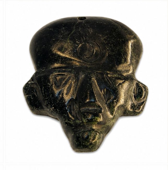 ROSTRO REPLICA PREHISPANICA DE JADE