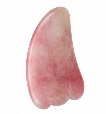 GUA-SHA MASAJEADOR FACIAL CUARZO ROSA