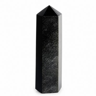 PUNTA OBSIDIANA PLATEADA 6cm