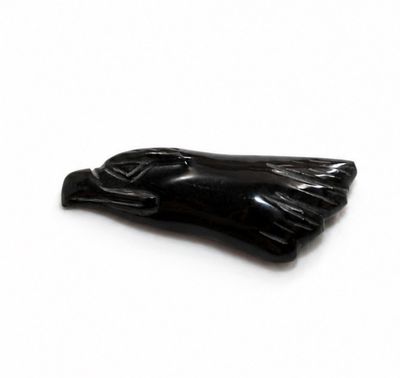 CABEZA DE AGUILA DE OBSIDIANA
