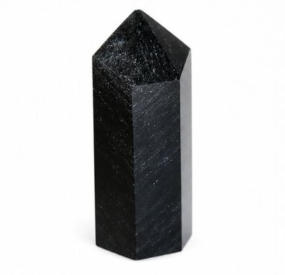PUNTA OBSIDIANA PLATEADA 6cm