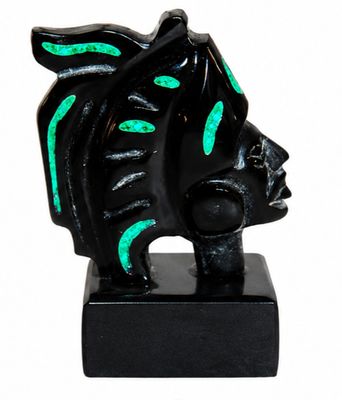 REPLICA PREHISPANICA AZTECA DE OBSIDIANA