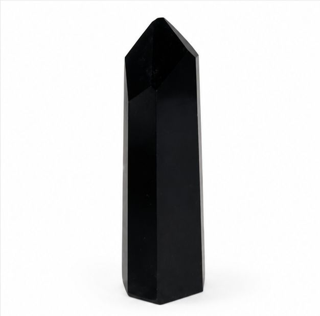 PUNTA OBSIDIANA PLATEADA 6.5cm