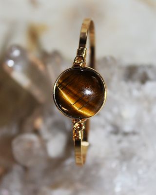 PULSERA DE ACERO OJO DE TIGRE