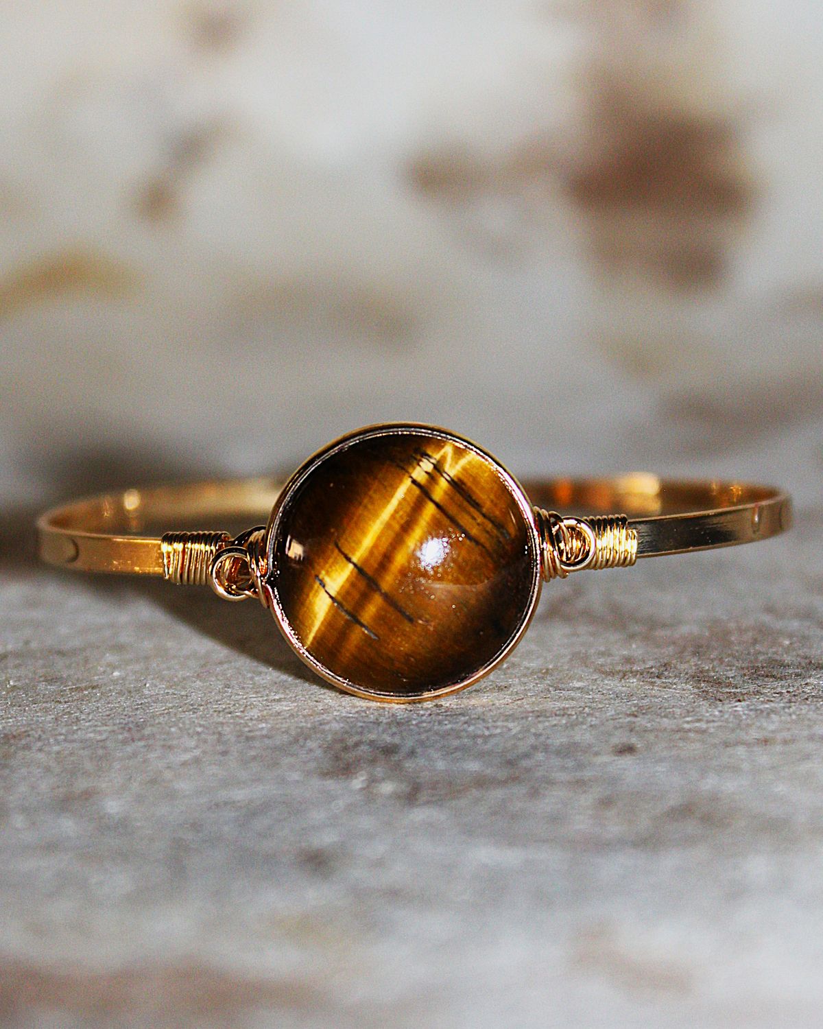 PULSERA DE ACERO OJO DE TIGRE
