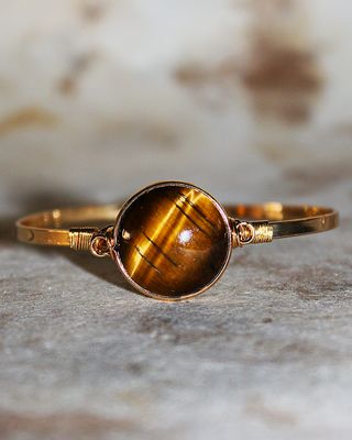 PULSERA DE ACERO OJO DE TIGRE