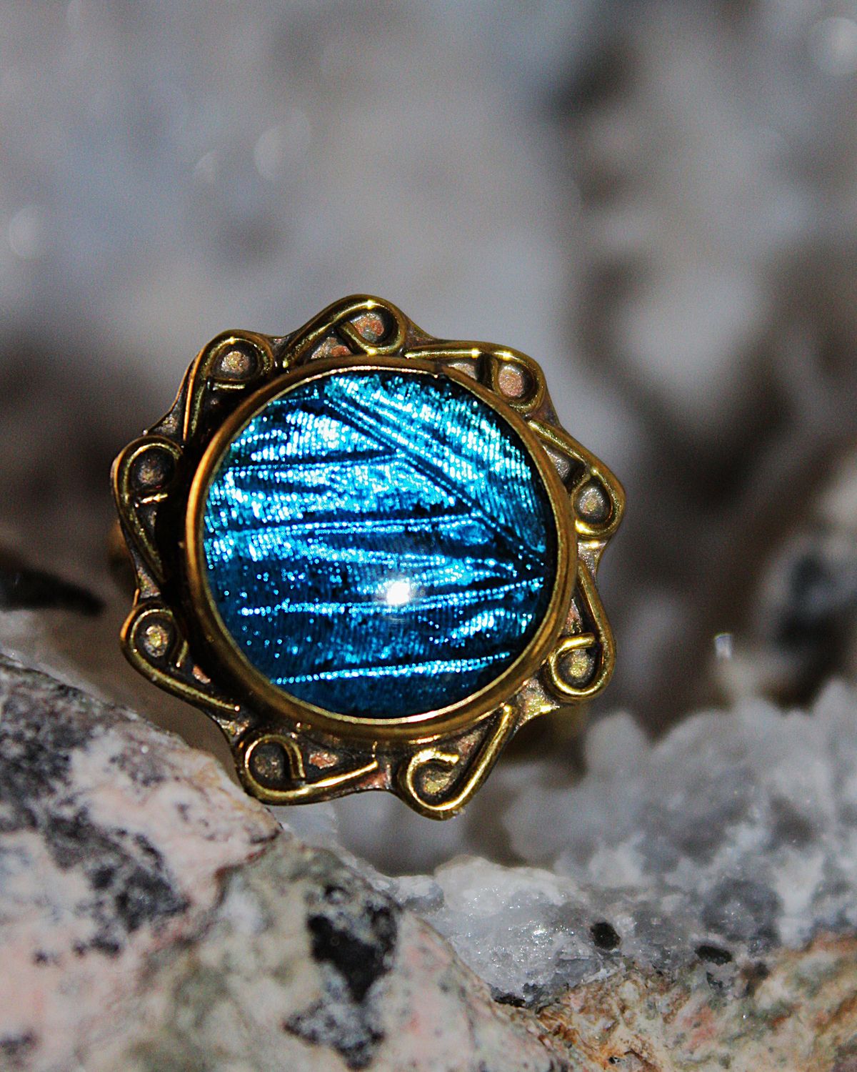 ANILLO AVENTURINA AZUL