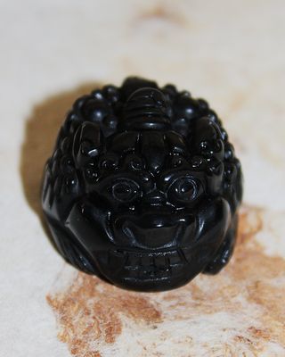 DRAGON CHINO DE OBSIDIANA 3cm