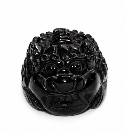 LEON CHINO DE OBSIDIANA 3cm
