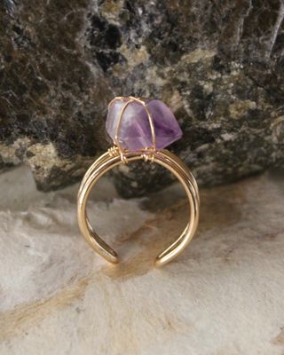 ANILLO DE CUARZO AMATISTA