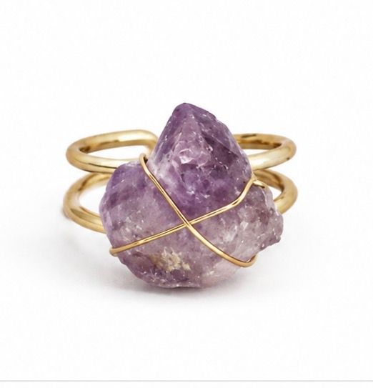 ANILLO DE CUARZO AMATISTA