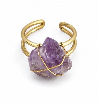 ANILLO DE CUARZO AMATISTA