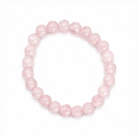 PULSERA DE CUARZO ROSA