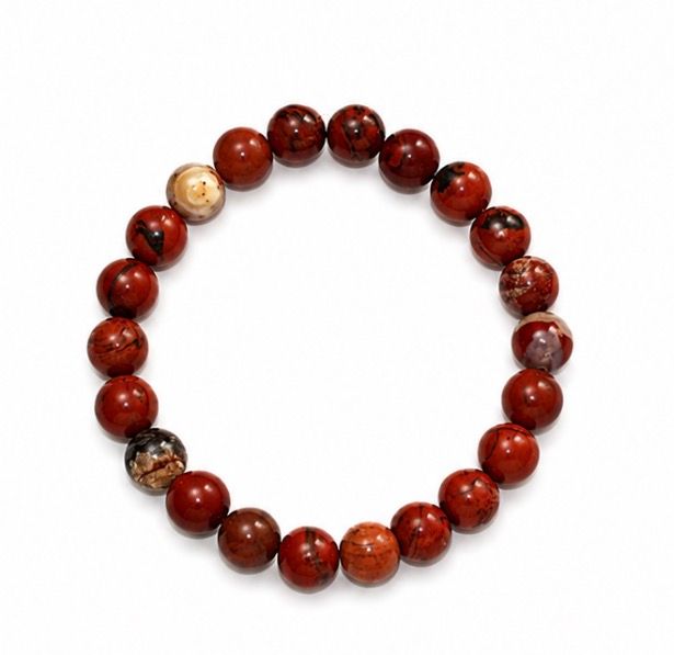 PULSERA DE JASPE ROJO