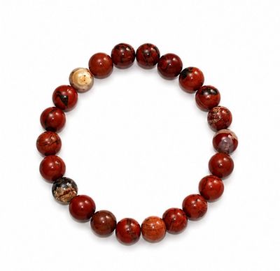 PULSERA DE JASPE ROJO