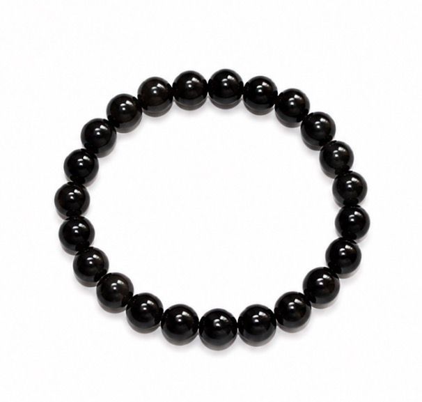 PULSERA DE OBSIDIANA DORADA