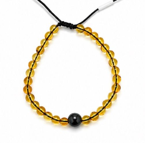 PULSERA DE JADE CON AMBAR