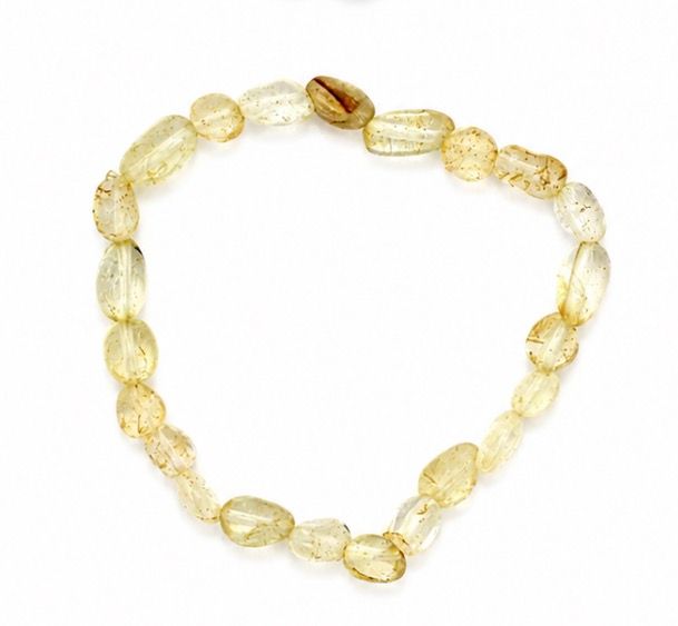 PULSERA DE CUARZO CITRINO IRREGULAR
