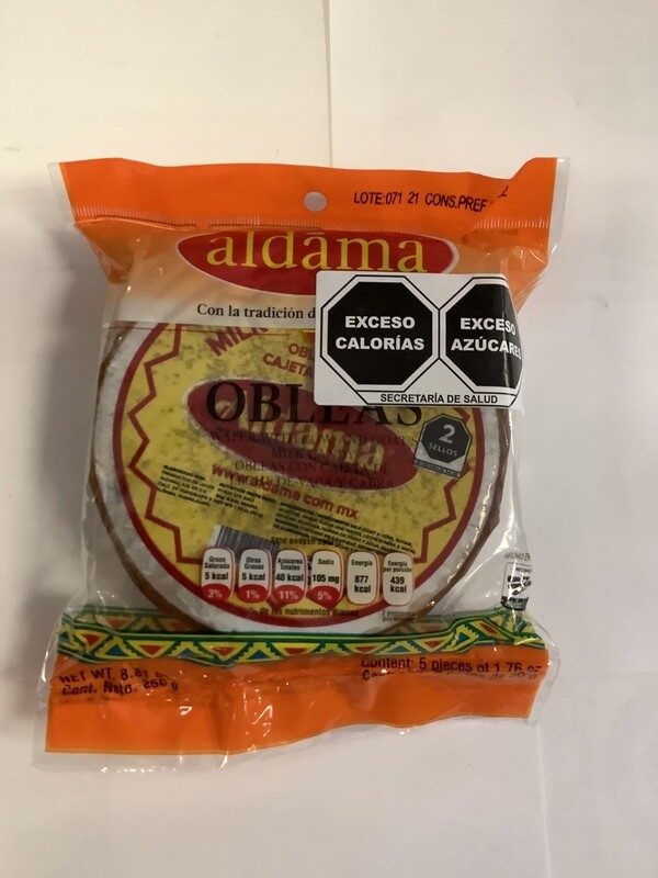 Oblea Mediana Cajeta Aldama