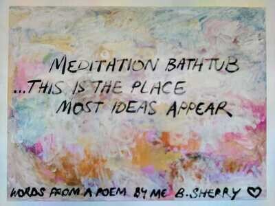 Meditation Bathtub Painting