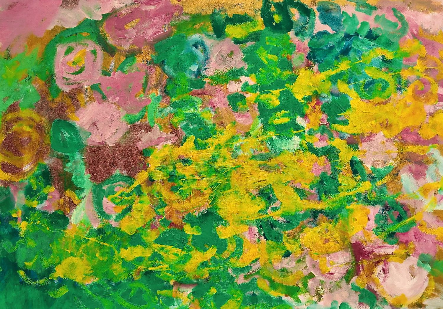 The wind converses with roses