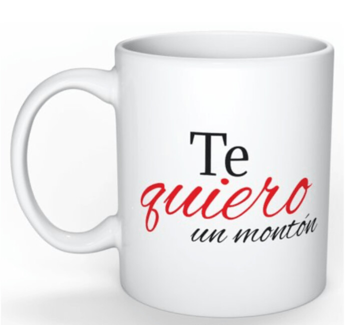 Taza Molona " Te quiero un montón"