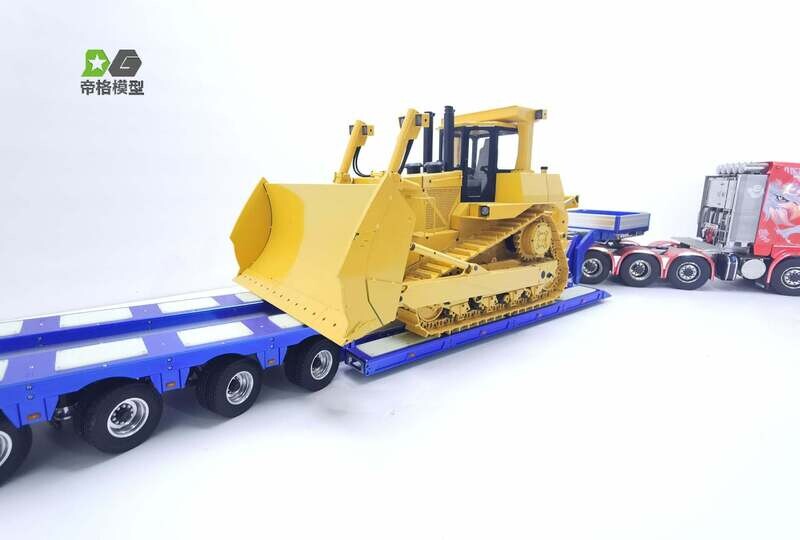 DGM 1/14 4 Axle Steer Heavy Duty Low Loader V2 -Blue